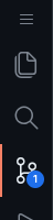VSCode Seitenleiste mit Source Control Icon